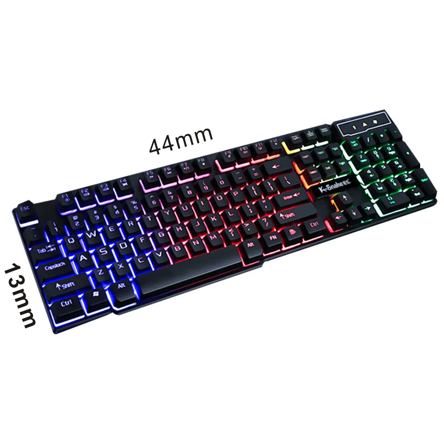 

Gaming Keyboard Gamer USB Wired RGB Backlit Keypad LED Luminous Rainbow Waterproof MultiMedia Keycap For PC Computer PS4 Xbox