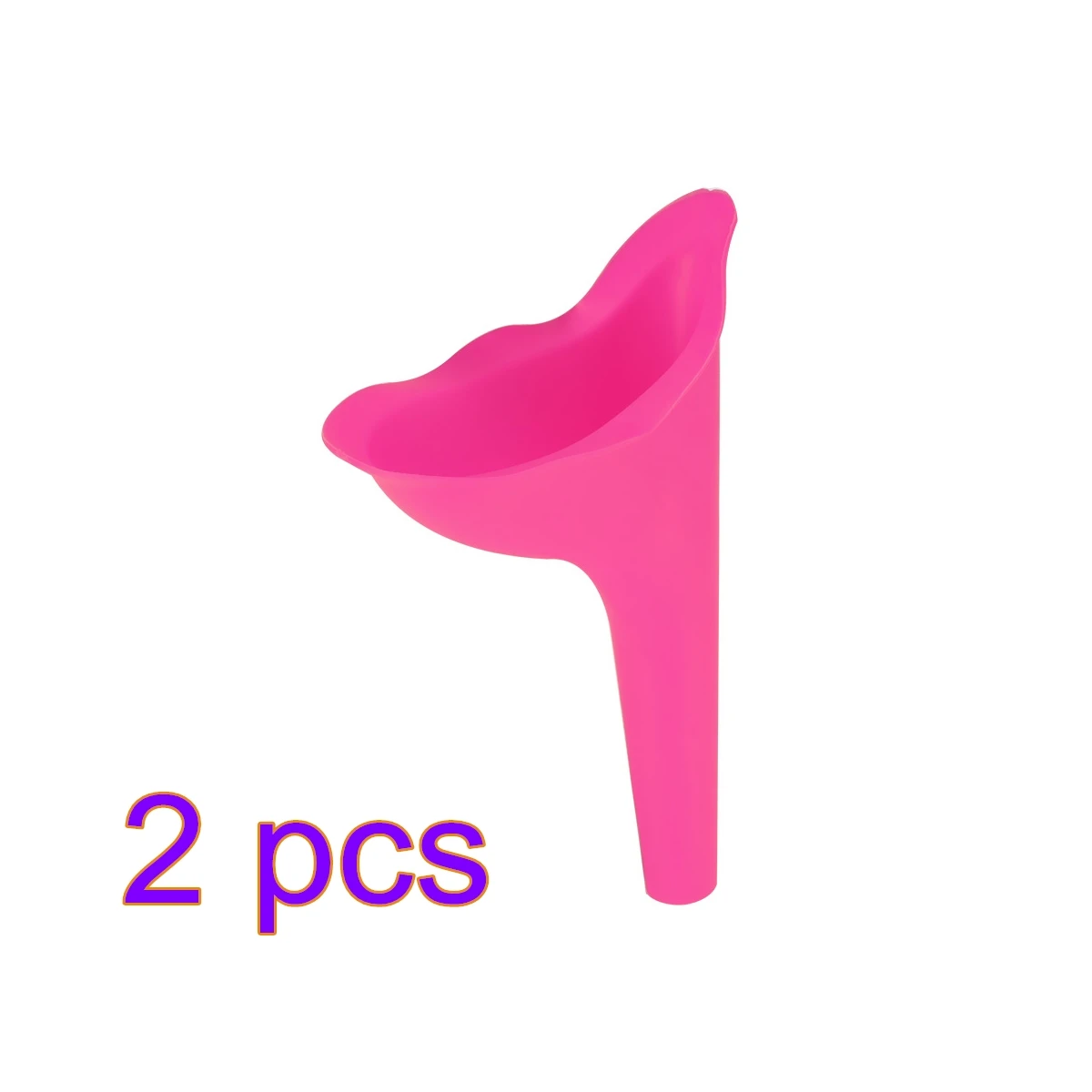 2pcs pink 2/4 шт. женский писсуары мягкий силиконовый в женщина унитаз Кемпинг Воронка для мочи женский постоянное мочеиспускание и на открытом воздухе для мочи Ba - Цвет: 2pcs pink