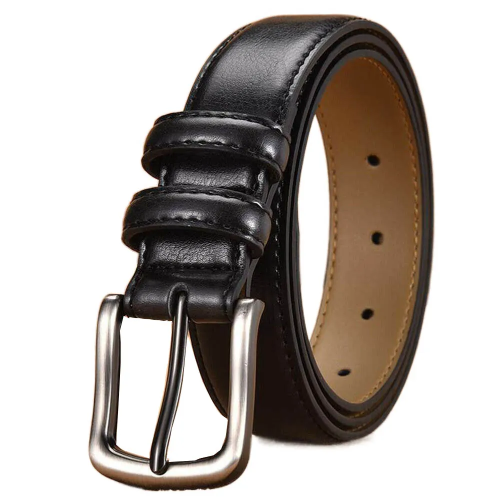 

Luxury Mens Belt Genuine Leather cow Belts for Men Strap cinturones jeans waist ceinture pasek cinturon Male Metal pin Buckle