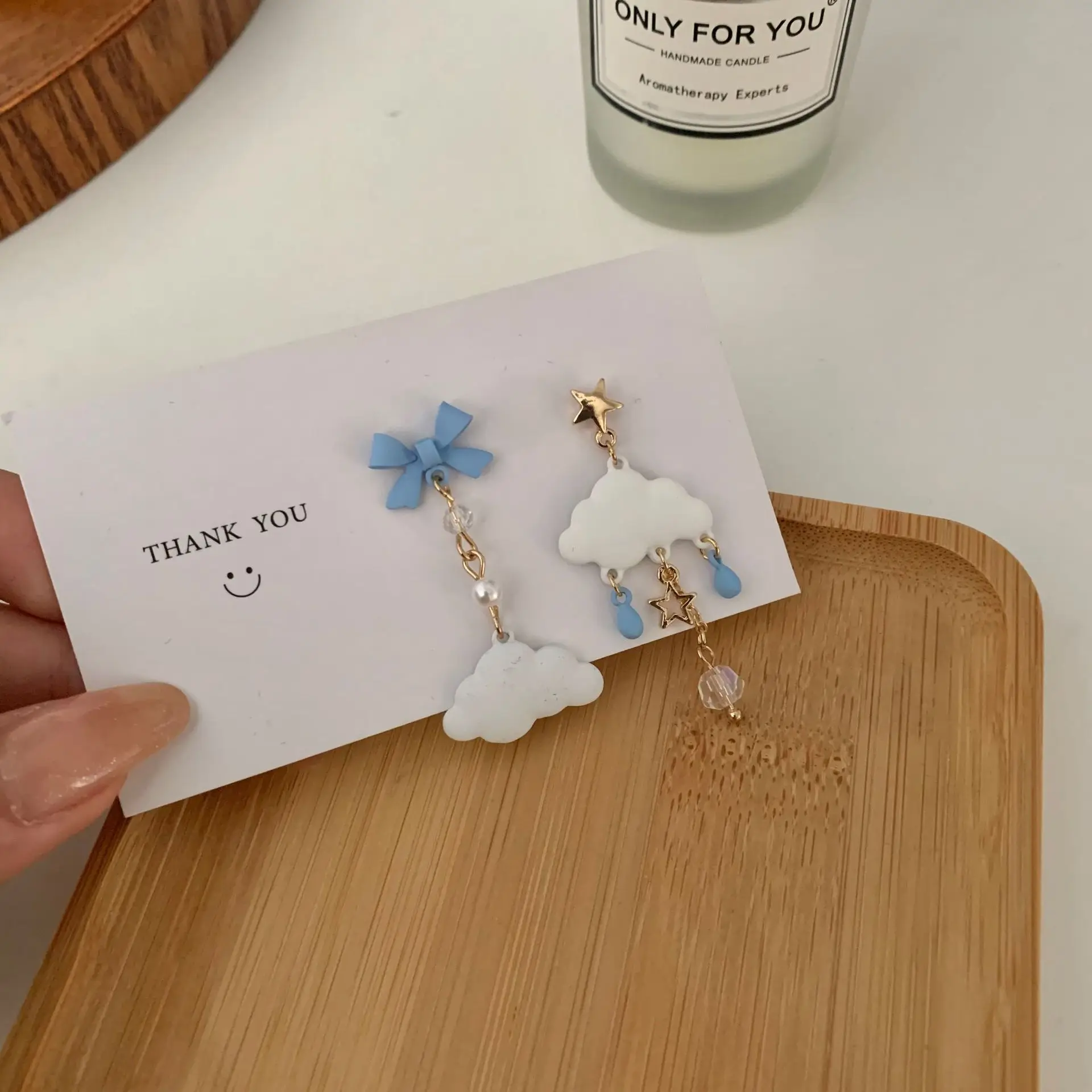 

Женские серебряные серьги-гвоздики, асимметричные серьги-Клипсы из серебра 925 пробы