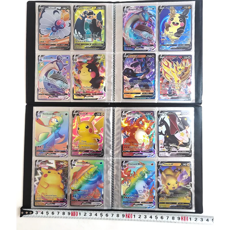

160Pcs Pokemon Card Book Games Surface Holography Charizard Anime Album Toys Collection Card Pack Booklet Kids Gifts Toys