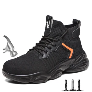 Для мужчин одежда размера плюс сетка Сталь ног на открытом воздухе нерушимой безопасная обувь Для мужчин промышленных и конструкции не прокалываются, Рабочая обувь