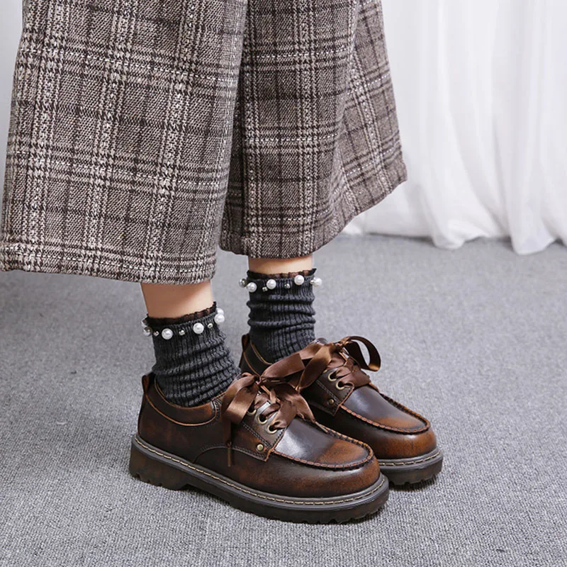 GRWG/2019 модные женские туфли-оксфорды на плоской подошве сезон весна-осень