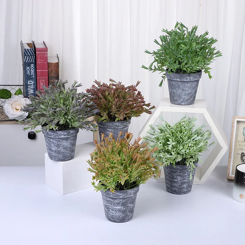 

Бонсай из травы, в стиле ретро, имитация цветов для дома