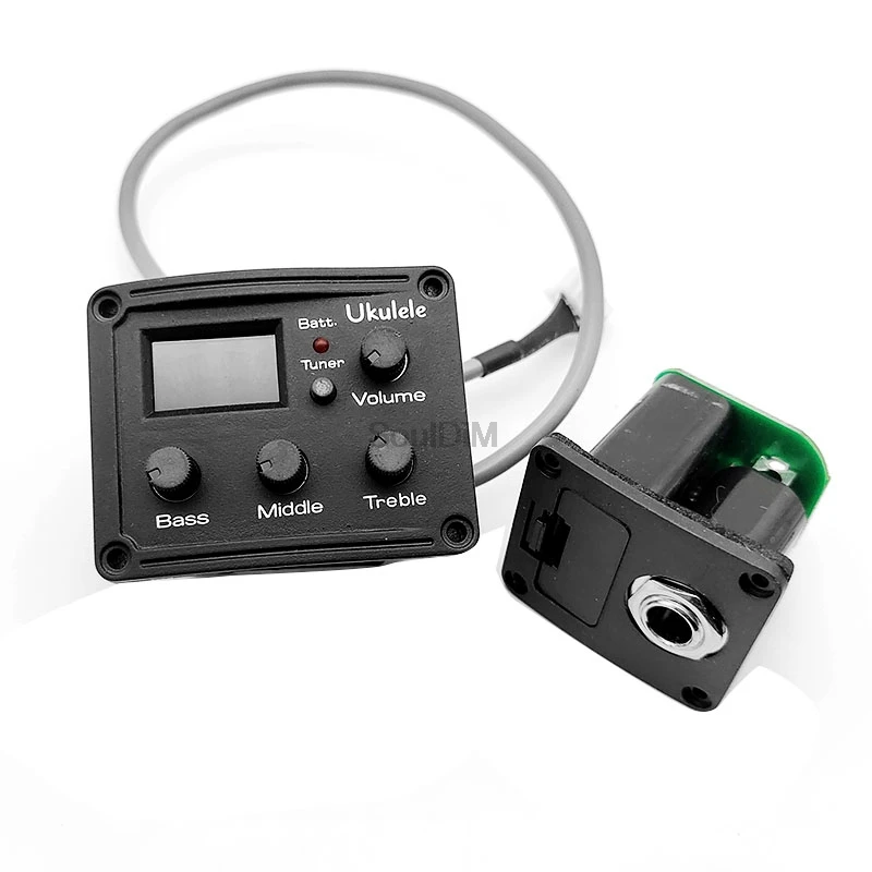 1 шт. укулеле 3-полосный эквалайзер с тюнером ЖК хроматический пикап