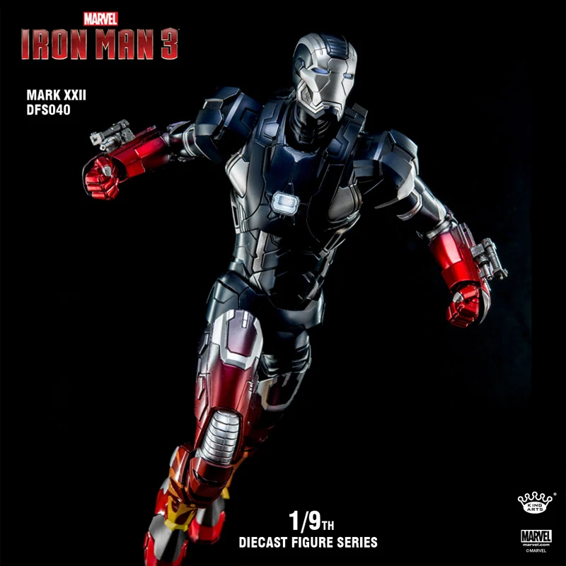 

DisneyOriginal Marvel подлинный металлический Железный человек, цвет может подсветить Mk22 передач войны 1/9, украшение солдатика