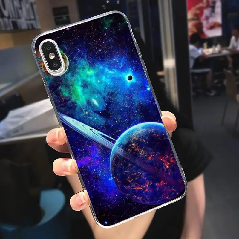 

Alien UFO Cartoon Art Phone Case Transparent for iPhone 6 7 8 11 12 s mini pro X XS XR MAX Plus