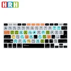 Силиконовый чехол для клавиатуры HRH, русская функция, защитная пленка для клавиатуры Mac Air Pro Retina 13, 15, 17 дюймов, ЕССША