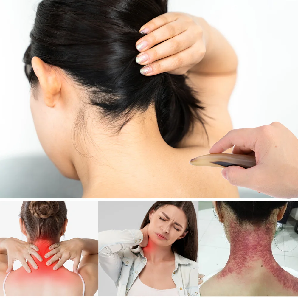 

Ox Horn Scrapping Plate Multi-functional Scrapping Plate Natural Guasha Cone