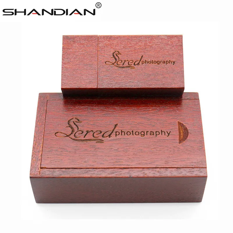 Usb-флеш-накопитель SHANDIAN деревянный 4/16/32/64 ГБ | Компьютеры и офис