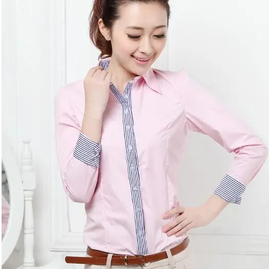 Большие женские блузки рубашки 2020 Женская офисная одежда рубашка с отложным