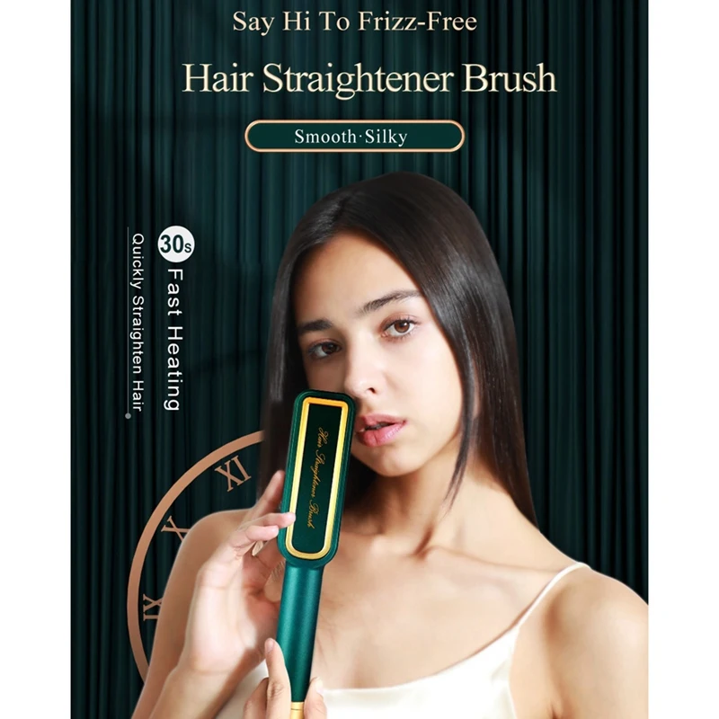 

Hot Combs Anti-Scalding Hair Straightener Brush Ceramic Hair Curling Hair Iron Electric Hair Brush