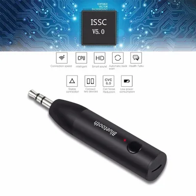

Bluetooth 5.0 Wireless Music Audio Receiver 3.5mm Jack Aux Receiver Adapter Stereo Handsfree Car Bluetooth Kit Adapter