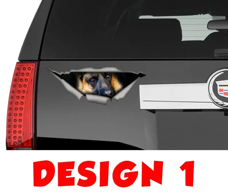 

German Shepherd decal, pet decal , car decal, german shepherd sticker
