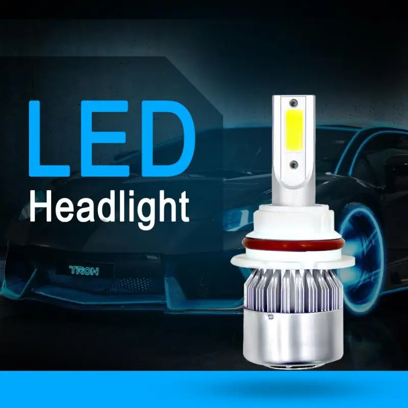 

1Pcs C6 H1 H3 Led Headlight Bulbs H7 LED Car Lights H4 880 H11 HB3 9005 HB4 9006 H13 6000K 72W 12V 8000LM Auto Headlamps