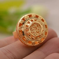 new african gold color rings for women men gold color wedding bands jewelry african arab party