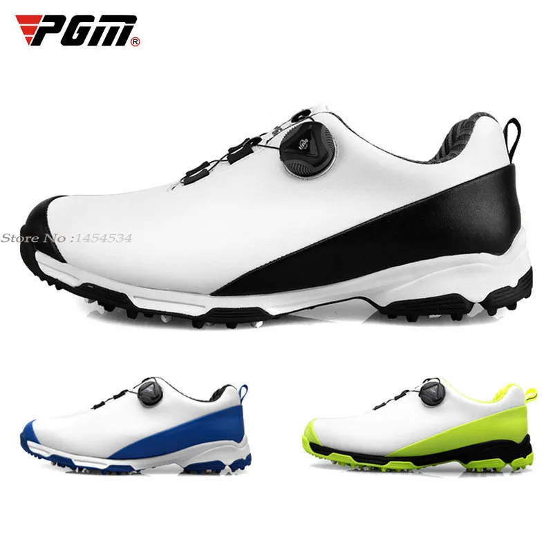 Send Socks!Outdoor Sports Non-slip Shoes Microfiber Leather PU Men Sneakers Golf Activities Shoes Rotating Professional Training