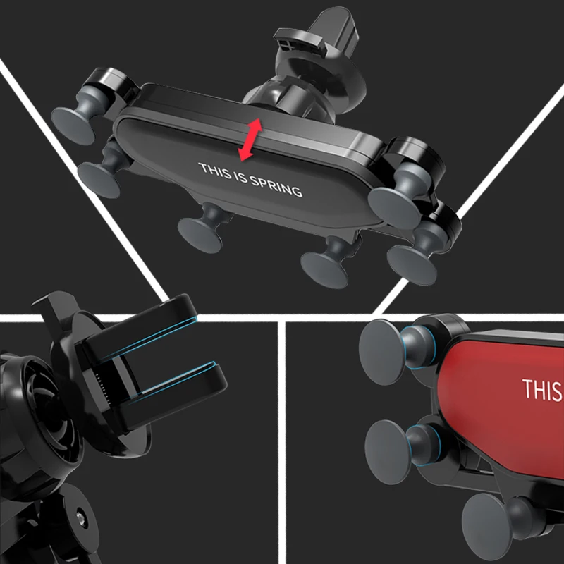 car phone holder universal gravity air vent mount clip support smartphone for iphone 11 max pro xs max suporte celular carro free global shipping