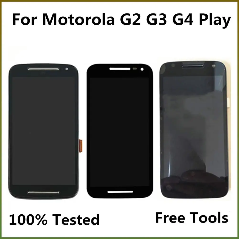 

LCD Display For Motorola Moto G2 XT1063 XT1064 G3 XT1544 G4 Play XT1601 XT1602 LCD Display With Touch Screen Digitizer Assembly