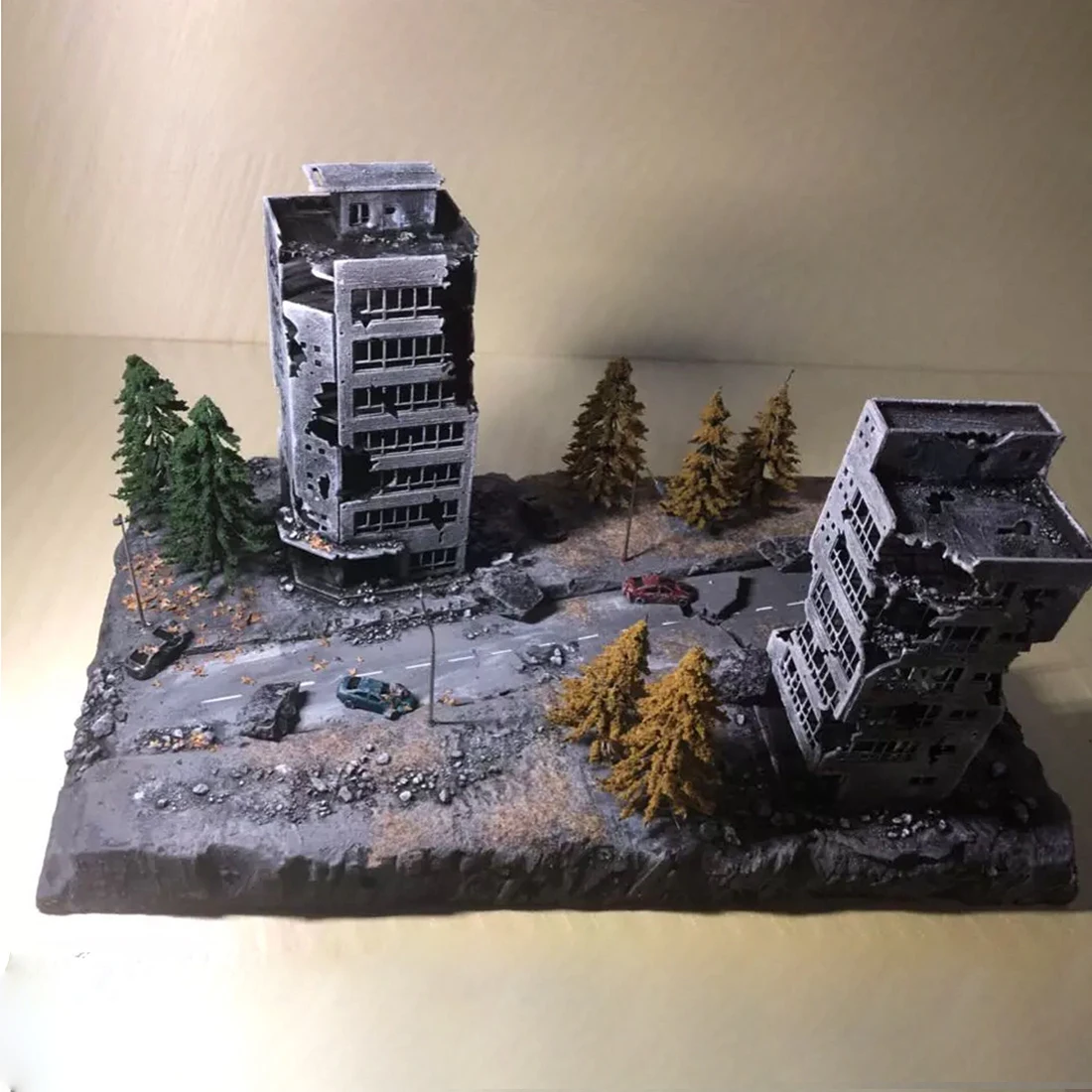 

1:144 Sand Table Ruined Building Model Battle Damaged Building Model - Battle Damaged Version