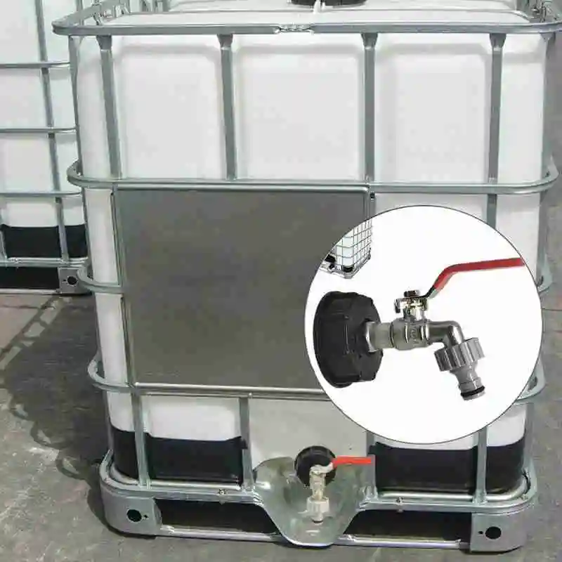 

1/2 Inch Brass Faucet Tap Valve Nozzle Kit For Home Garden Water Connector Ibc Tank Adapter