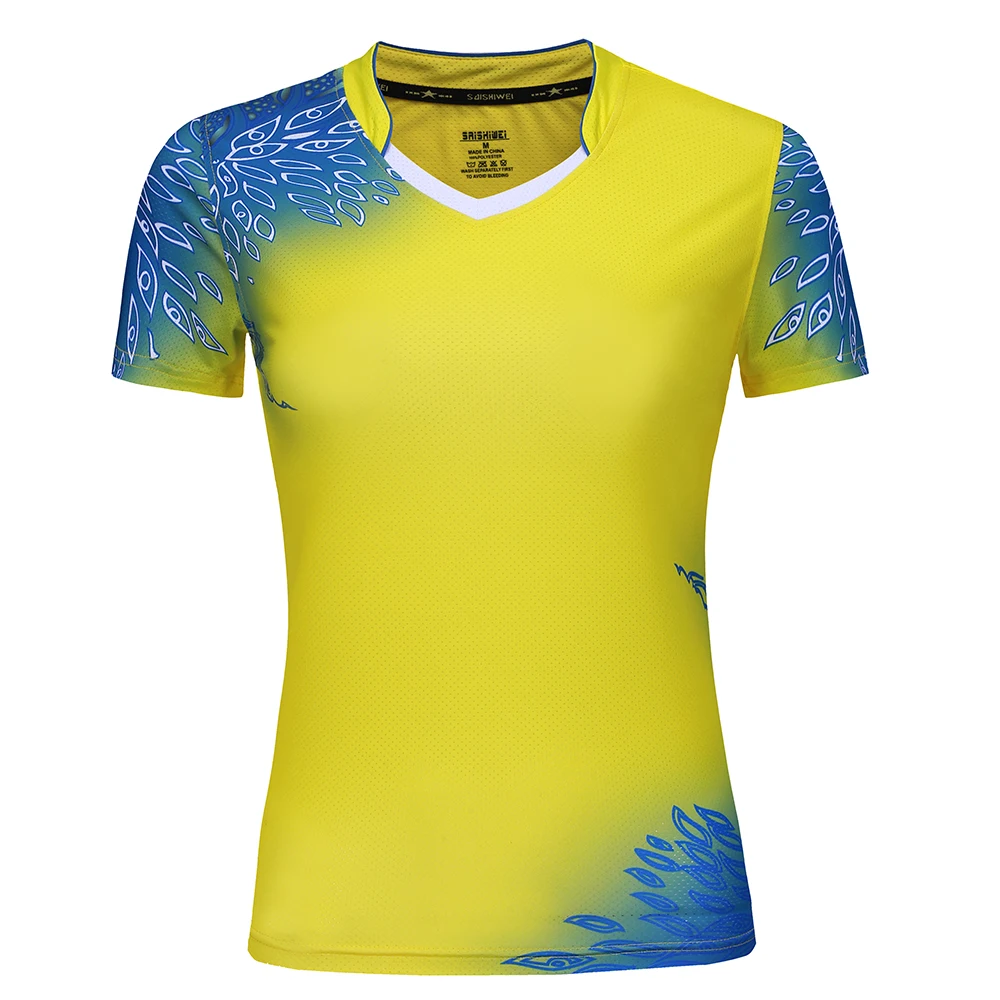 Новинка 2020 женская футболка для бадминтона с коротким рукавом | Спорт и