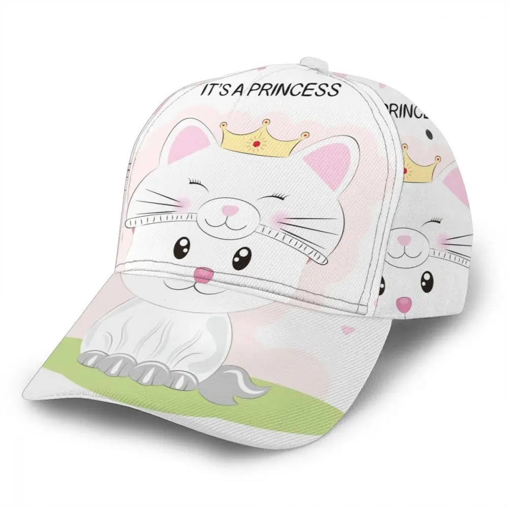 

CINESSD Cute Princess Cat Outdoor Sport Caps Baseball Hat Men Women Visor Cap Baseball Cap Street Hip Hop Caps