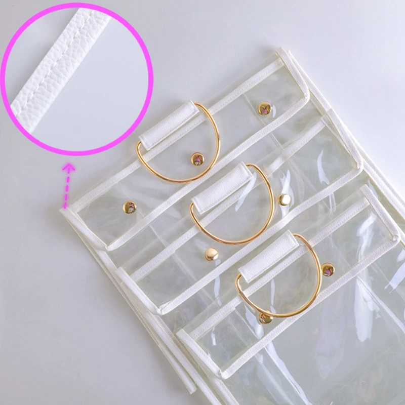 

Transparent Hanging Storage Bag Transparent Wallet Storage Bag Dust-Proof and Moisture-Proof Storage Bag, 3PCS
