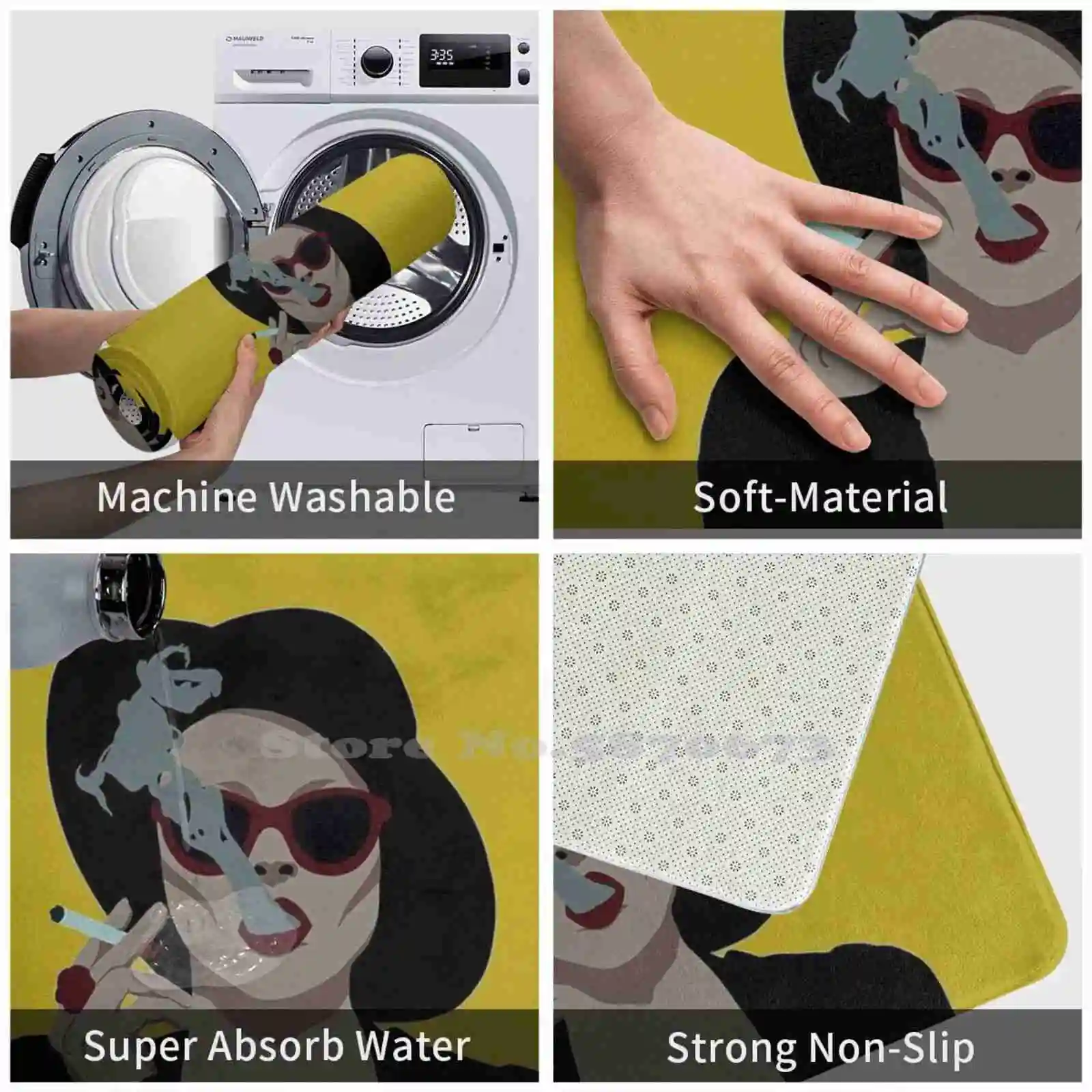 Мягкая подушка Marla домашний коврик дверной потрясающий уникальный Оригинальный