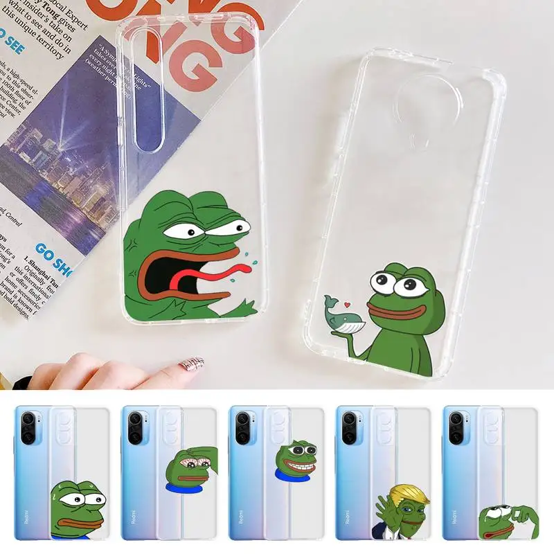

Sad Frog meme Phone Case For Xiaomi 10t pro 11 Note10lite Redmi 5plus 7A 8 K20pro 9A Note 9 Pro Max s 10