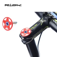 risk 1 18 mtb mountain road bike headset top cap aluminum alloy 7075 cnc bicycle stem cap cycling bike accessories