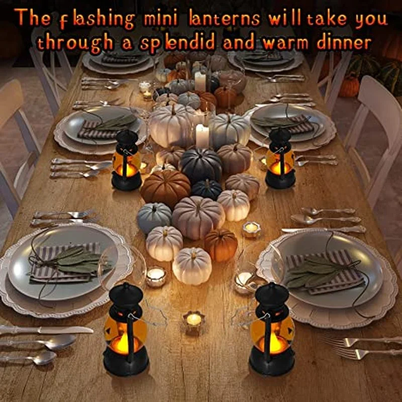 LED Halloween Pumpkin Lantern Decor Props Creative Holiday Bar Party Light Oil Lamp | Дом и сад