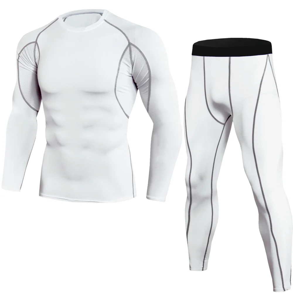 

Men's Fitness SuitsRrunning Sports Tight-Fitting Sweat-Absorbent Morning Run Autumn And WinterFitness Leisure Fashion Suit