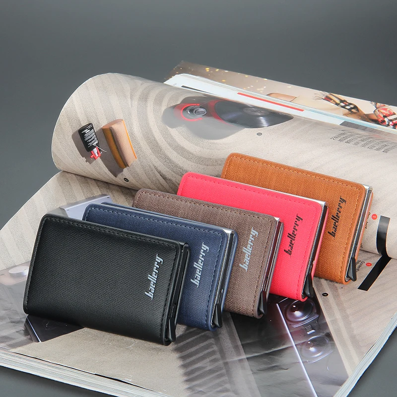 New Rfid Card Holder Men Wallets Money Bag Male Vintage Black Short Purse 2021 Small Leather Slim Mini Thin | Багаж и сумки
