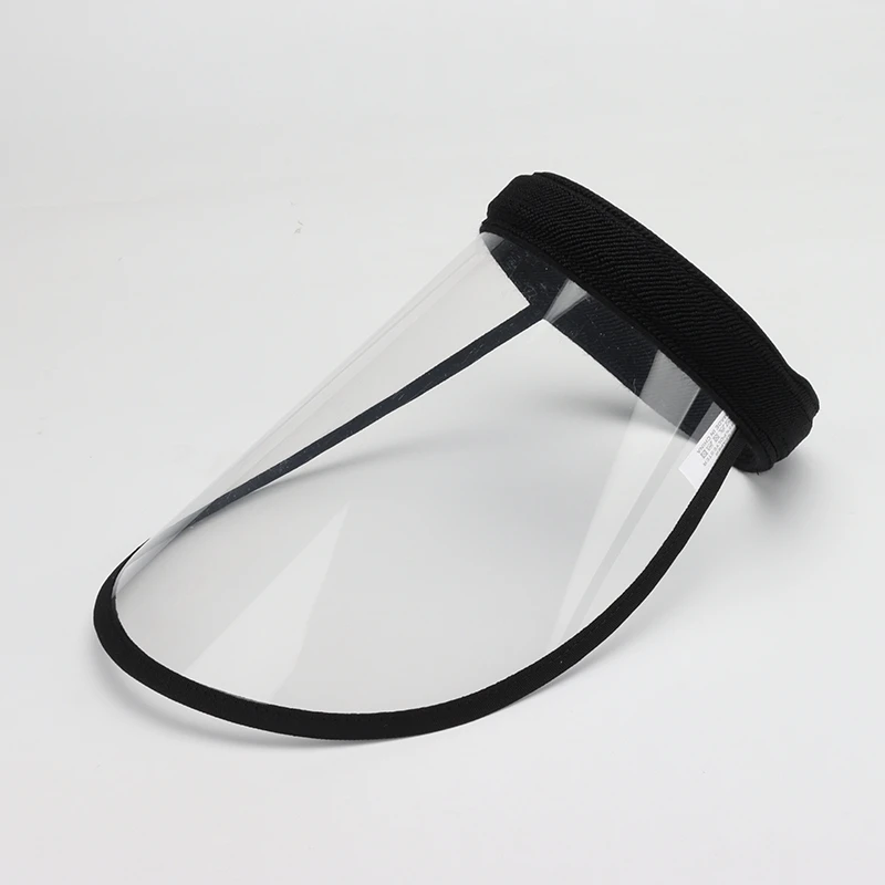 

DeePom Hat With Eye Protection Plastic Shield Empty Top Hat Women Anti-pollen Anti-saliva Cover Full Face Caps Men 2020