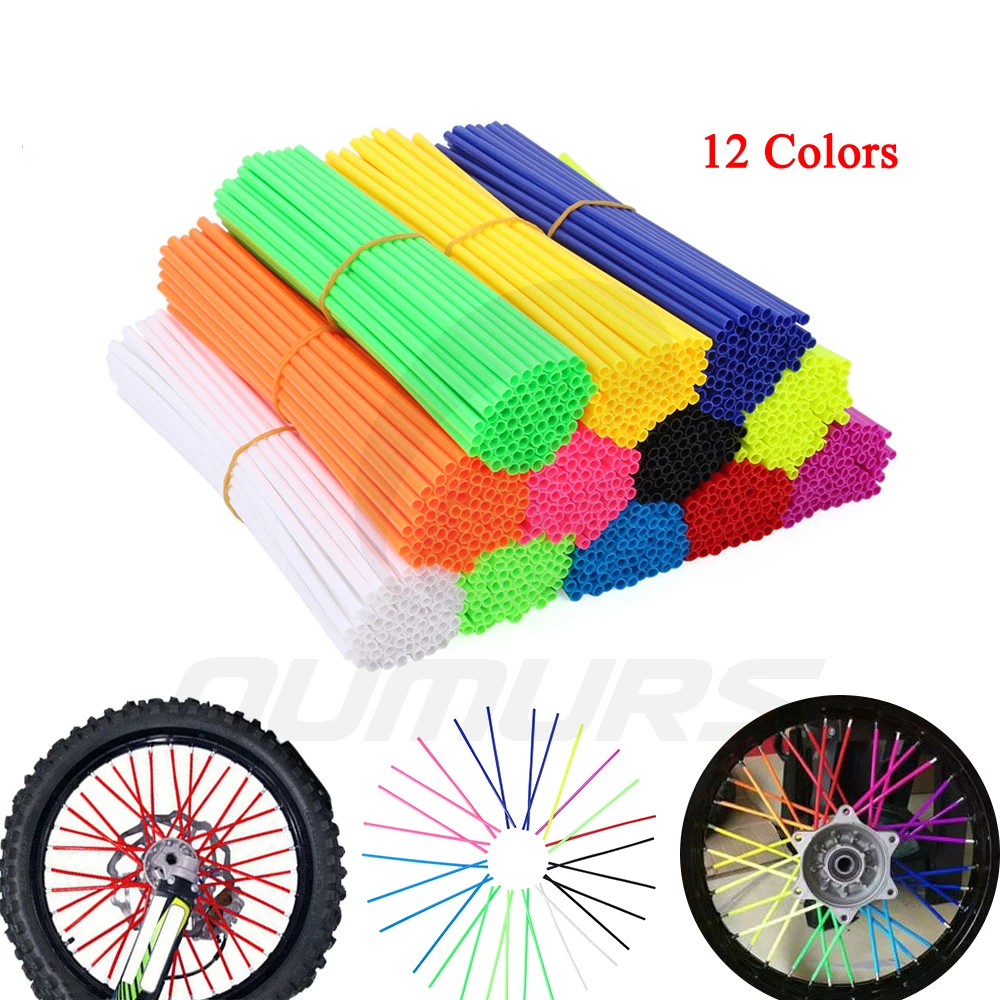 OUMURS 72 шт. Мотоцикл Байк говорил скины обложки обертывания обод колеса гвардии