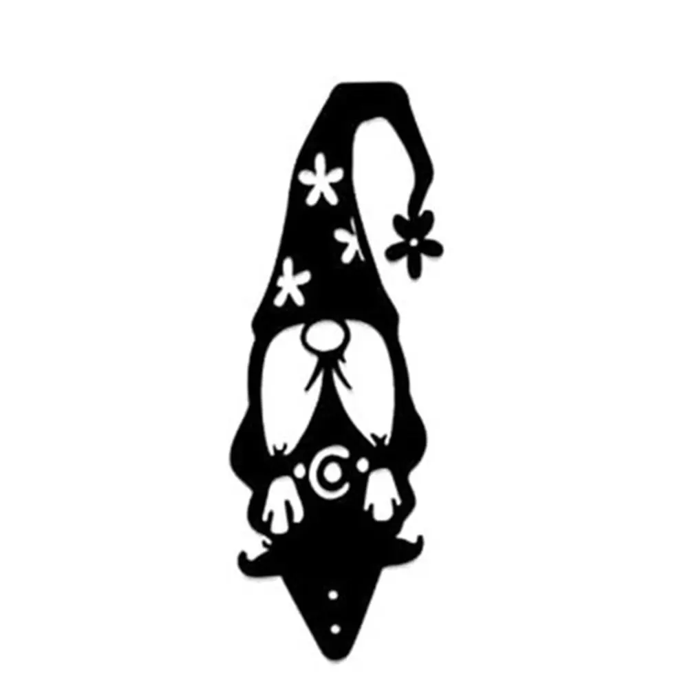 

Branch Gnomes Decoration Metal Yard Art Hollow Out Silhouette Garden Statue Lovely Guardian Of Outdoor Garden Lawn