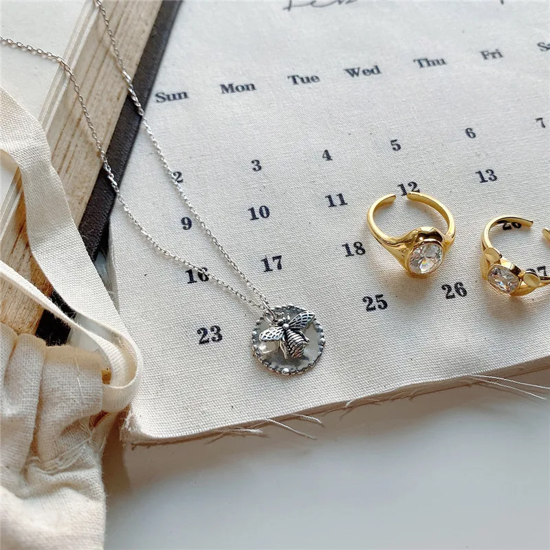 Минималистичное женское ожерелье RUIYI из стерлингового серебра 925 пробы с