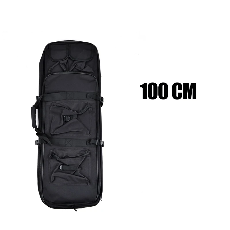 Black 100cm Охотничьи сумки 85 см/100 см/120 см тактическая винтовка для охоты чехол Военный Открытый нейлоновый охотничий рюкзак черная тактическая сумка для снаряжения - Цвет: Black 100cm