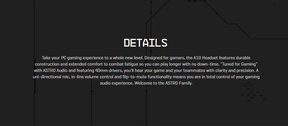 Игровая гарнитура logitech Astro A10 Esports с микрофоном для PS4 Xbox/One и ПК