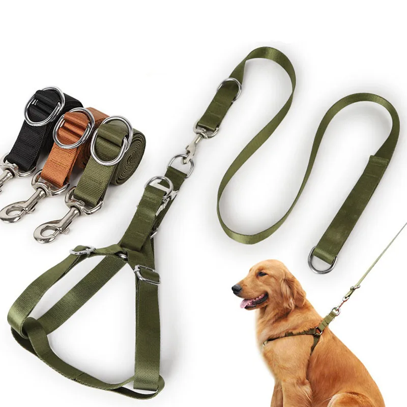 

Nylon Heavy-duty Dog Pet Harness Harness Collar Adjustable Oversized Large and Medium-sized Dog Harness Harness Vest