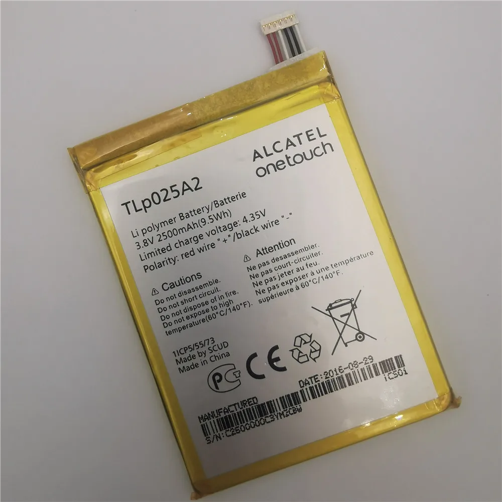 2500mAh Battery For ALCATEL One Touch Pop 2/ 8008D Scribe HD 6040D 6043D 7047 TCL Y710 Y900 TLp025A1 5054 6043 7043 7044 7048 | Мобильные