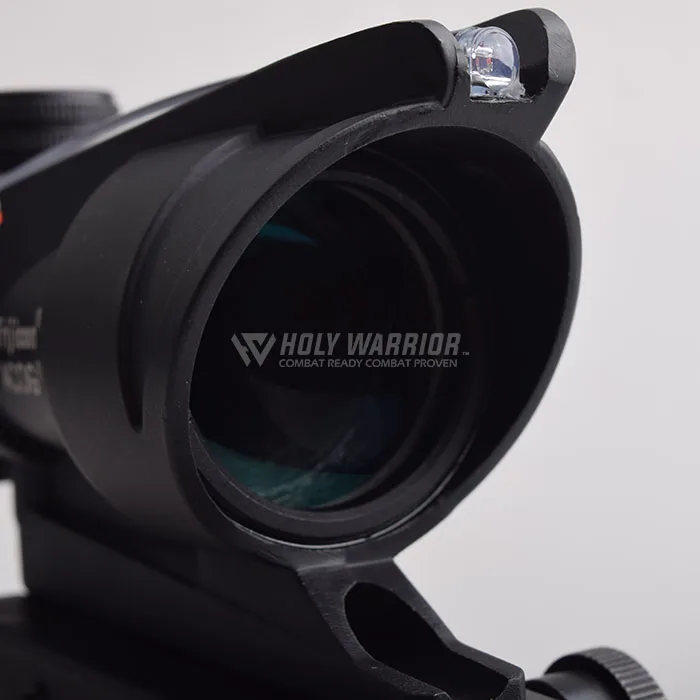 HW Охотничий Прицел ACOG TA31 4X32 оптика из настоящего Волокна Красная точка с подсветкой шеврон стекло тактический оптический прицел