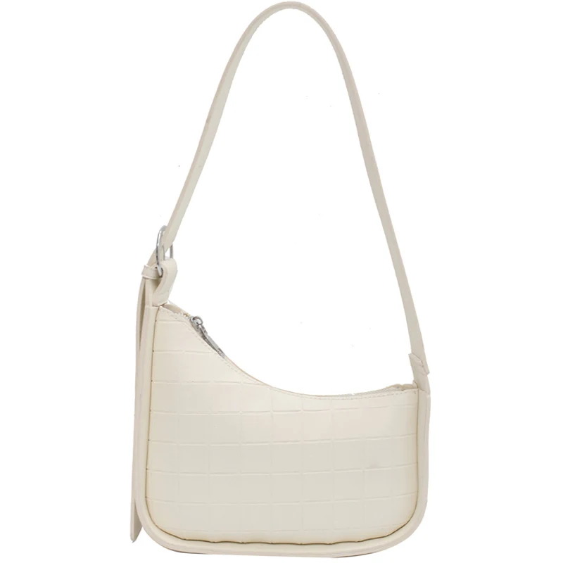 

Irregular Square Grid Design Small PU Leather Crossbody Bags for Women 2021 Summer Branded Trendy Shoulder Handbags