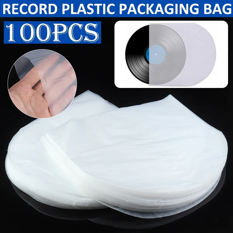 100pcs Newest Inner LP Music Sleeves Dustproof Protective Container Suitable for 12