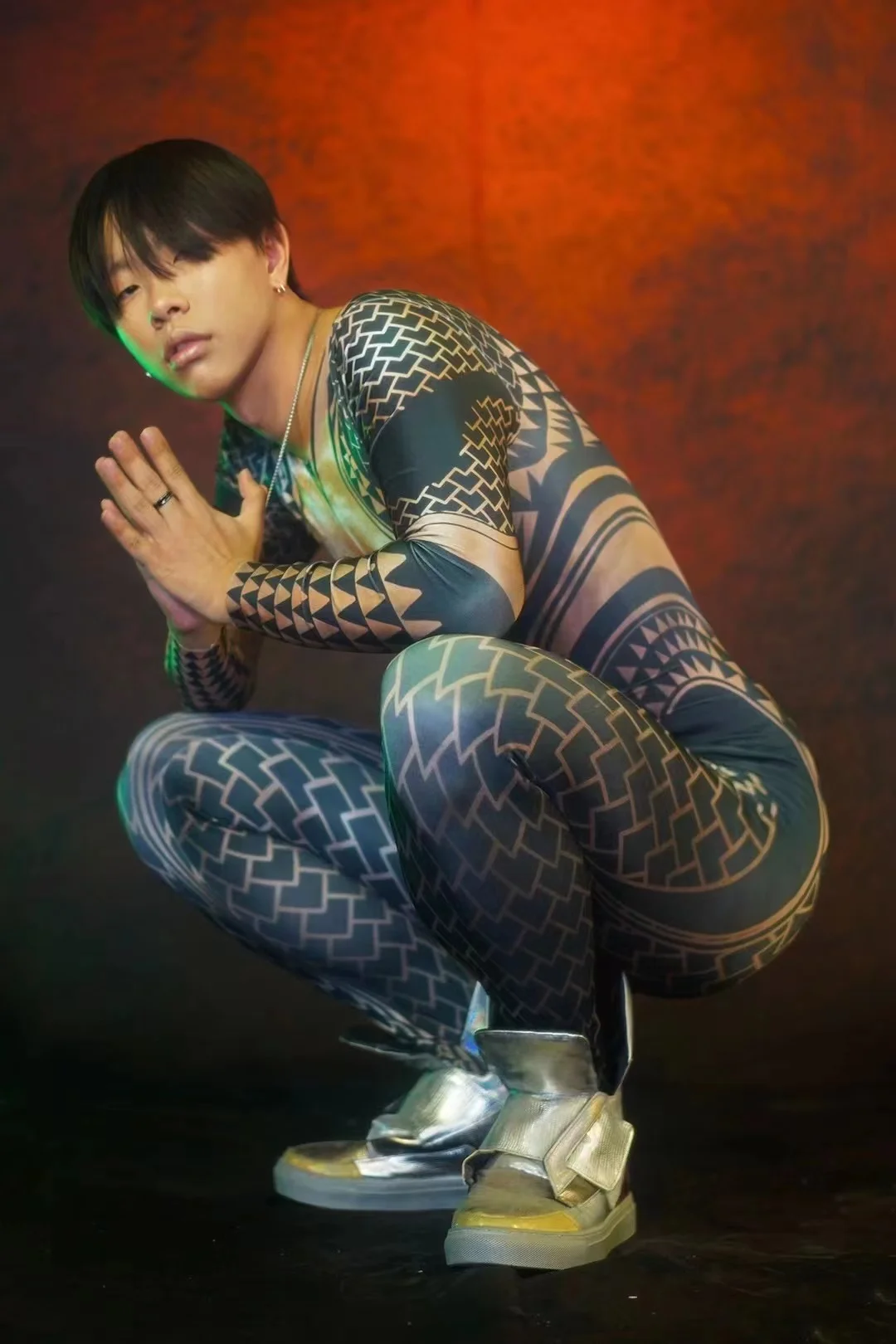 DJ музыкальный мужской боди певица танцор командная одежда сексуальные мужские