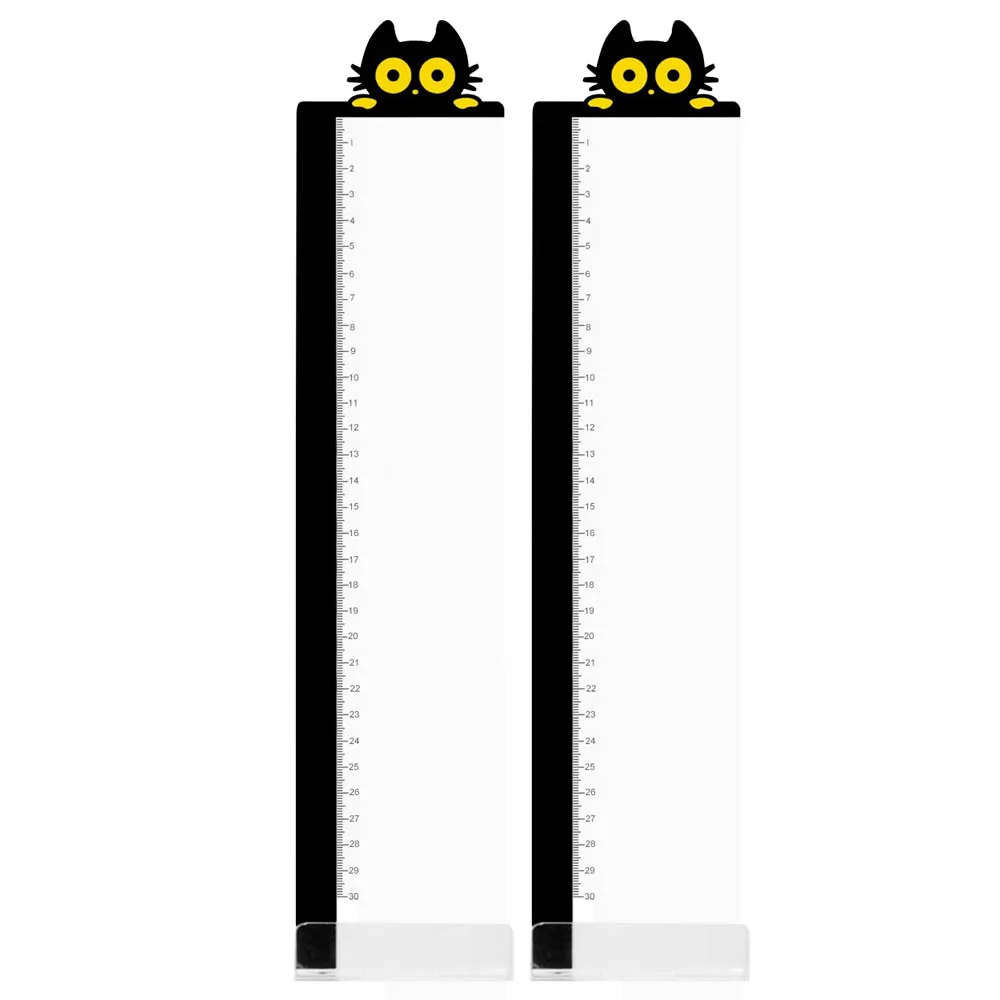 2 шт. милые Мультяшные акриловые заметки с линейкой для компьютера ПК Ноутбук