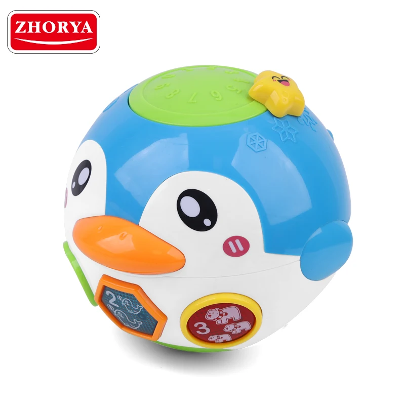 

Zhorya Swing Penguin with Russian Voice Sound Novelty Early Learning Educational Toys for Children Animal Musical Kids Plaything