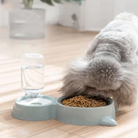 pet dog small and mediumsized dog food bowl bowl automatic cat waterer rice bowl stainless steel double bowl pet household items