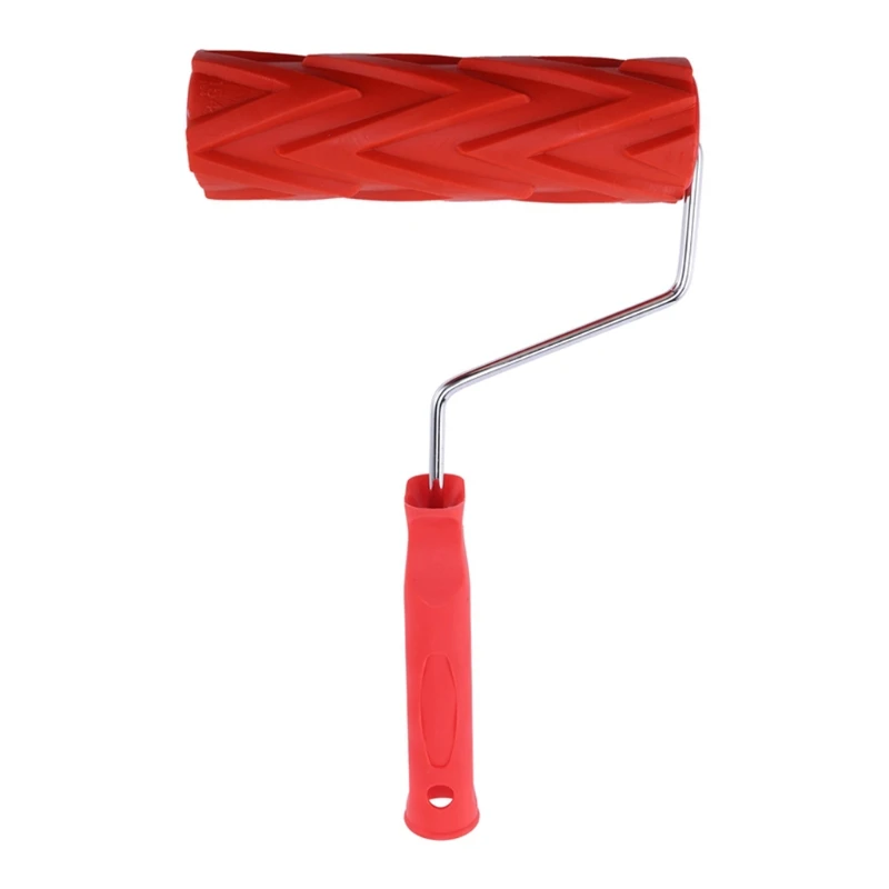 

Housing Paint Rollers Texture Rubber Roller with Plastic Handle Wall Painting